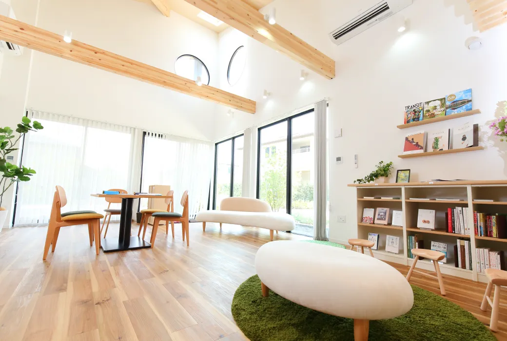 木造でも大空間・高天井を実現